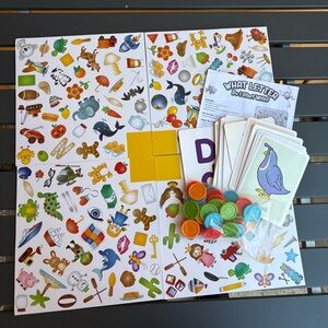 Kids letter board game what letter do I start with